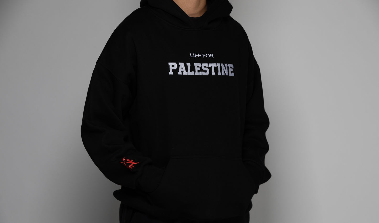 Life for Palestine Hoodie 'Black'